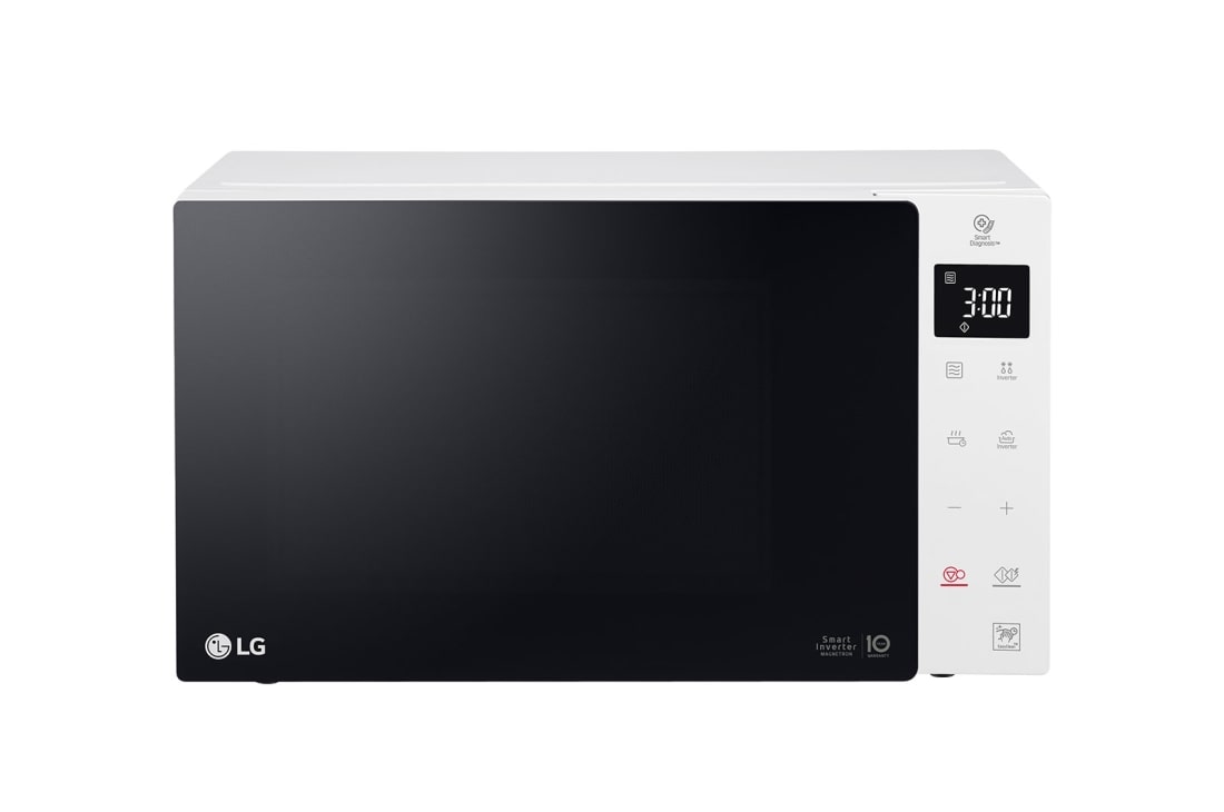 LG 25(L) | “Solo” NeoChef Microwave Oven | Smart Diagnosis™ | EasyClean™ | Smart Inverter, MS2535GISW_front, MS2535GISW
