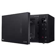 LG Microwave Oven, 25litres, Black, Smart Inverter with 10year warranty, Smart Auto Cook, Full Glass Touch/Dual Control, LED Lighting, Right-Side-Open-view, MS2535GIS, thumbnail 5