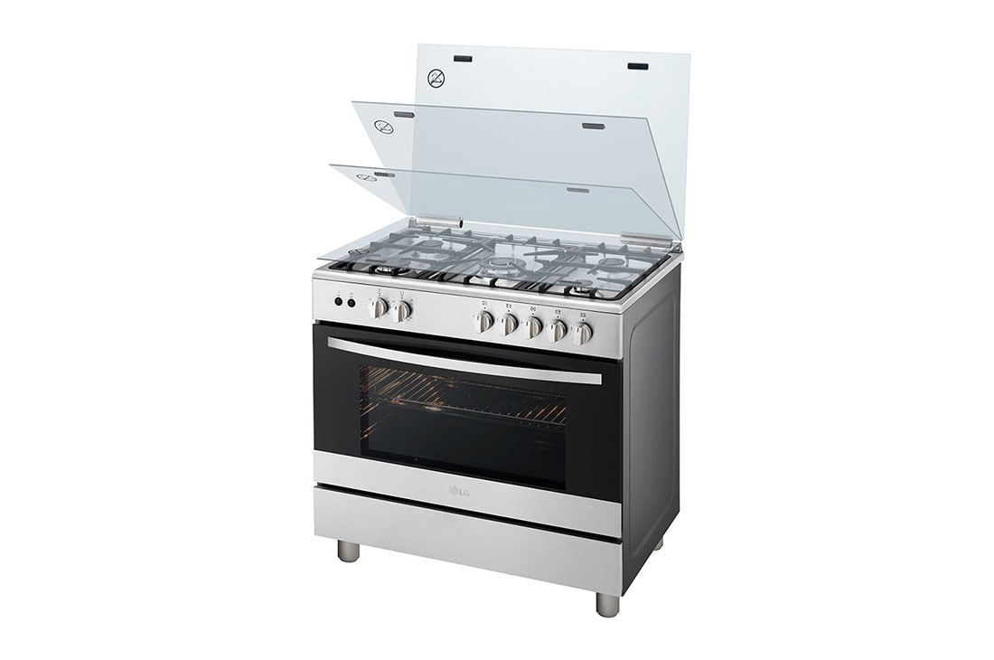LG Gas Cooker, 5 Cook Zones, Removable Door LG Africa