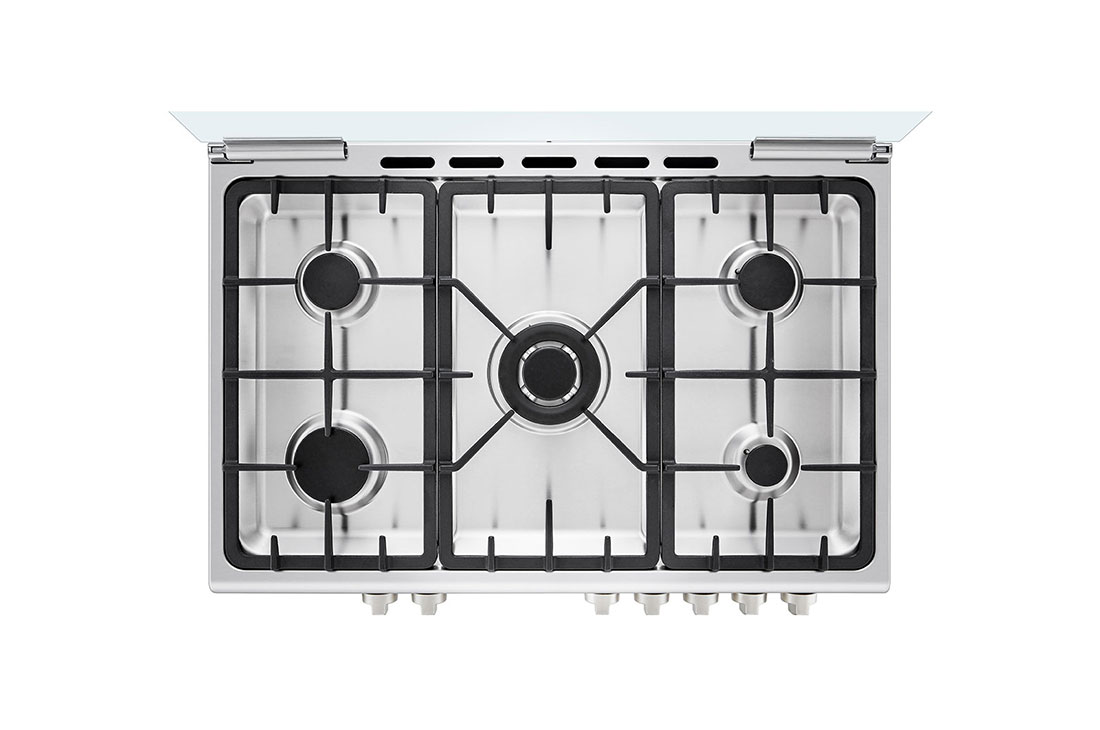 LG Gas Cooker, 5 Cook Zones, Removable Door Glass, FA415RMA, FA415RMA, thumbnail 8