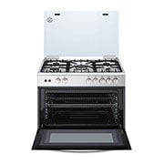 LG Gas Cooker, 5 Cook Zones, Removable Door Glass, FA415RMA, FA415RMA, thumbnail 2