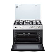 LG Gas Cooker, 5 Cook Zones, Removable Door Glass, FA415RMA, FA415RMA, thumbnail 3