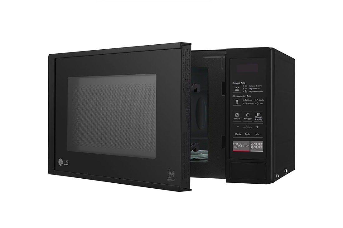 LG 20L Black Microwave Oven with Easy Clean, side view A, MS2042DB, thumbnail 5