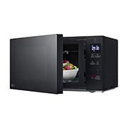 LG 20L NeoChef™ (MS2032GAS, Black), Right side open with food, MS2032GAS, thumbnail 6