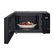LG 30L NeoChef™ (MS3032JAS, Black), Front open with food, MS3032JAS, thumbnail 2