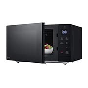 LG 30L NeoChef™ (MS3032JAS, Black), Right side open with food, MS3032JAS, thumbnail 6