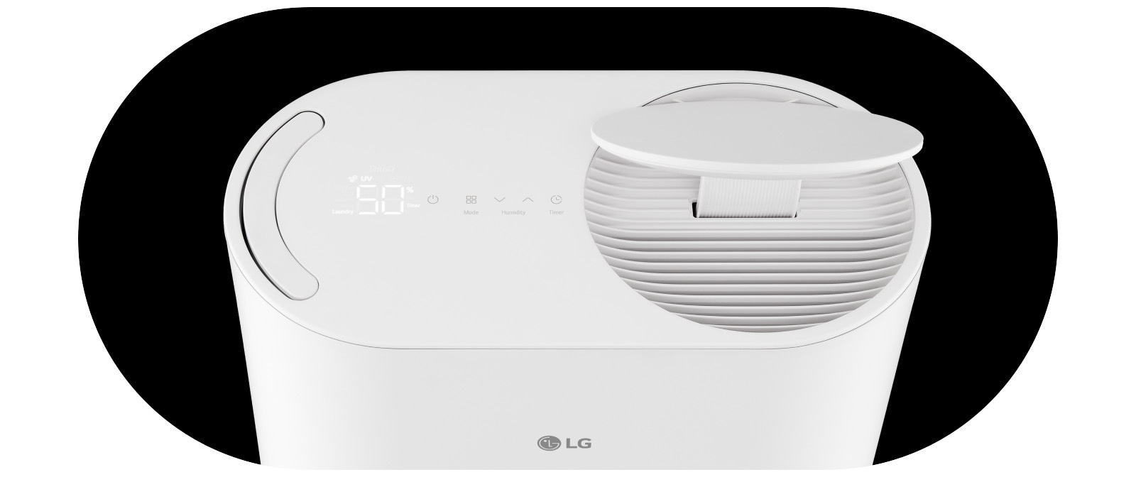 LG dehumidifier with a sleek and seamless design