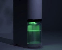 Using the LG ThinQ™ app, you can adjust the color of the bucket light to your liking and use it like a mood lamp.