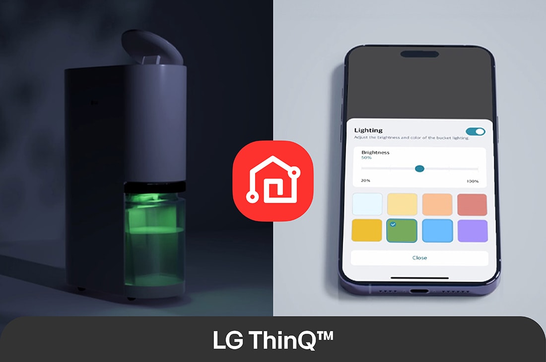 LG Puricare DUAL Inverter 14L Dehumidifier, USP 4 (LG ThinQ™), DD20GMWE1, thumbnail 5