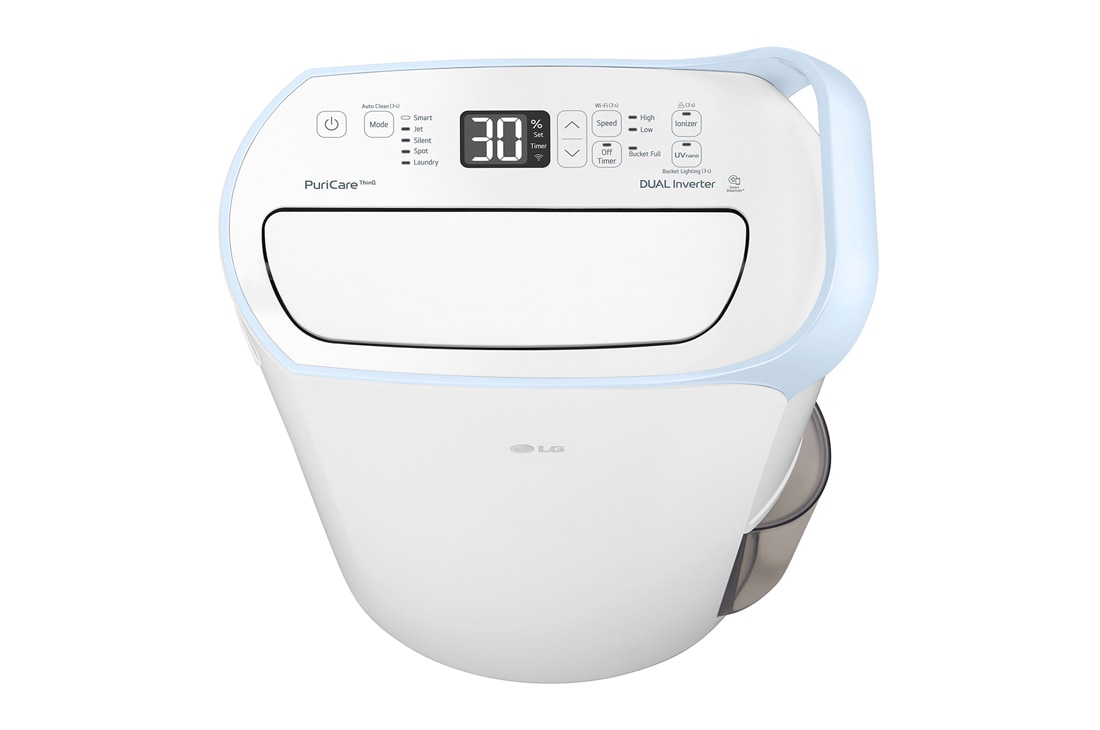 LG 30L Inverter Smart Dehumidifier with Ionizer, Detail2_Back, MD16GQWE0, thumbnail 7