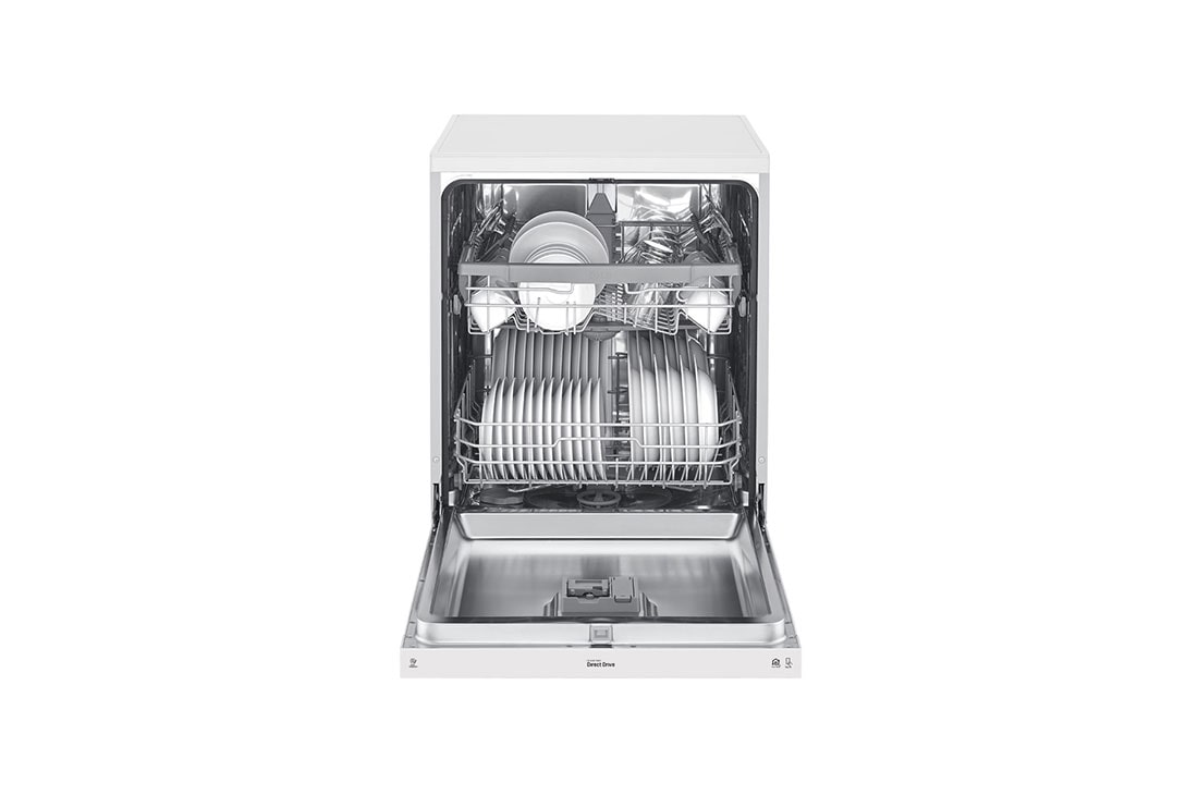 LG QuadWash™ Dishwasher, 14 Place Setting, EasyRack™ Plus, Inverter Direct Drive , A++ Energy Efficiency, SmartThinQ, DFB512FW, thumbnail 3