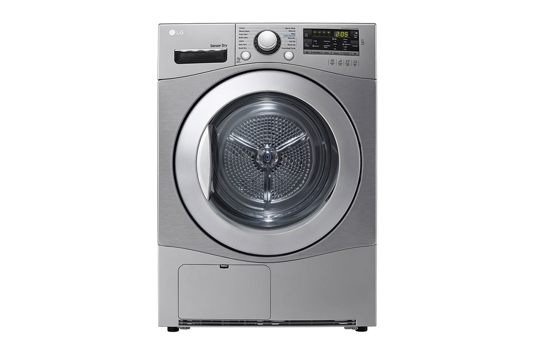 LG 8kg Silver Dryer with Sensor Dry, Lint Filters and Stainless Steel Drum, RC8066C1F