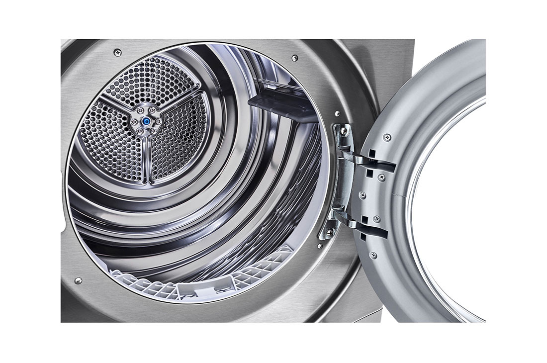 LG 8kg Silver Dryer with Sensor Dry, Lint Filters and Stainless Steel Drum, RC8066C1F, thumbnail 4