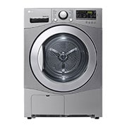LG 8kg Silver Dryer with Sensor Dry, Lint Filters and Stainless Steel Drum, RC8066C1F, thumbnail 1
