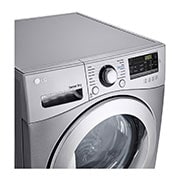 LG 8kg Silver Dryer with Sensor Dry, Lint Filters and Stainless Steel Drum, RC8066C1F, thumbnail 3