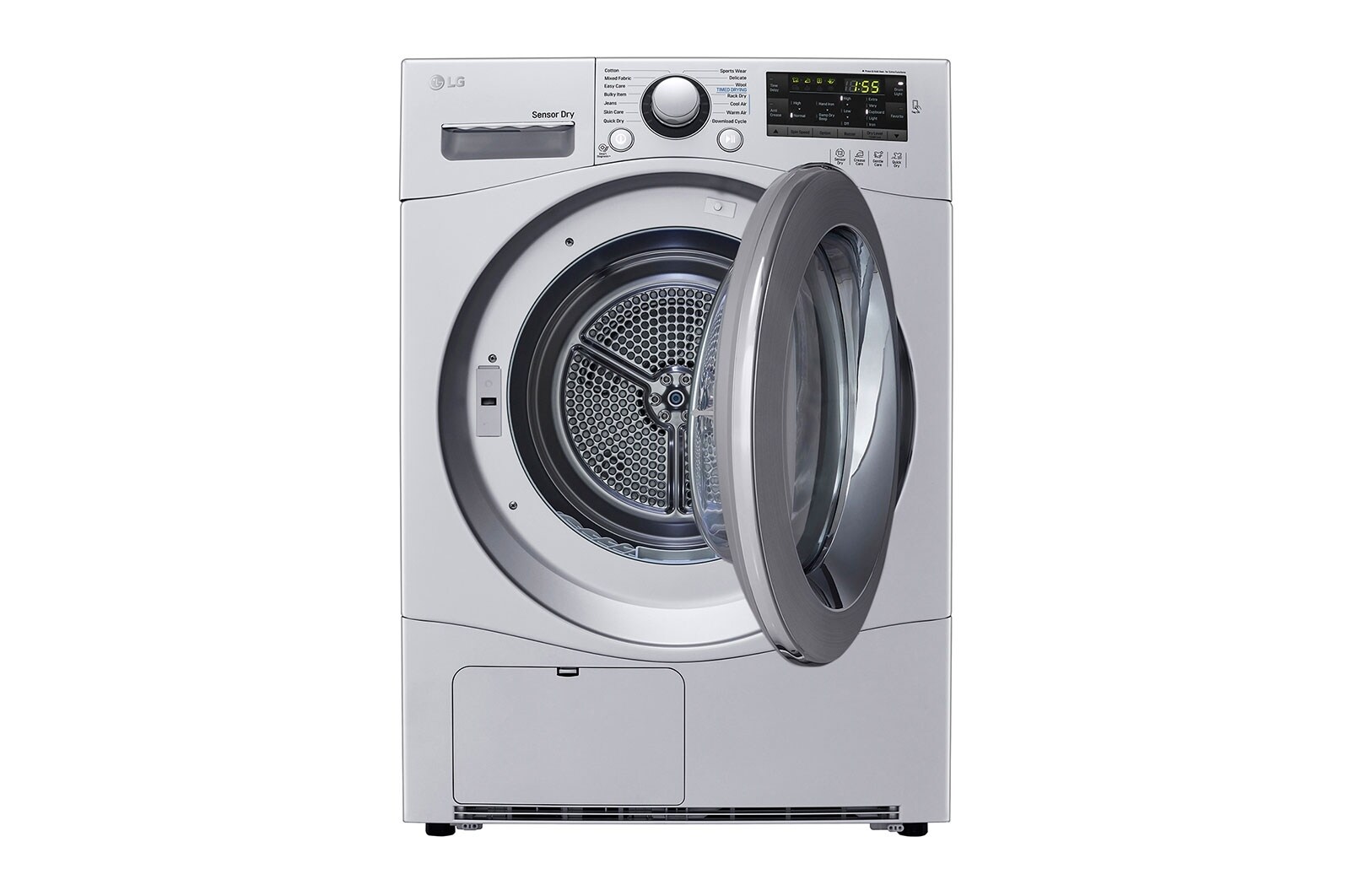 LG 8kg, Silver, Dryer, Rack Dry, Cold and Warm Air, Clean Filter