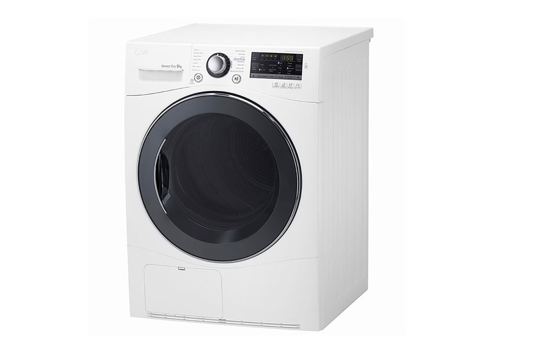 LG Front Dryer 9kg, White, Inverter Direct Drive Motor, Sensor Dry, LED Lighting, Smart Diagnosis | Africa
