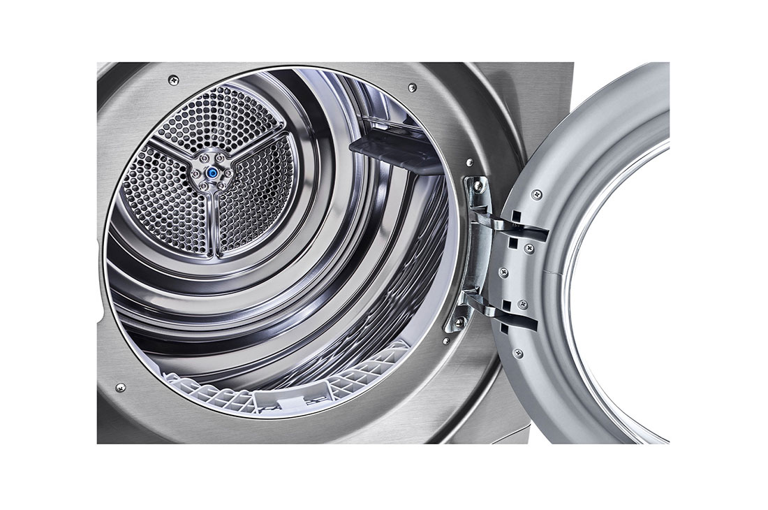 LG Dryer, Condensing Type, 9 Kg, Sensor Dry, Smart Diagnosis™, Drum Detail 1, RC9066G2F, thumbnail 4