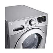 LG Dryer, Condensing Type, 9 Kg, Sensor Dry, Smart Diagnosis™, Top Left Knob Panel Detail, RC9066G2F, thumbnail 3