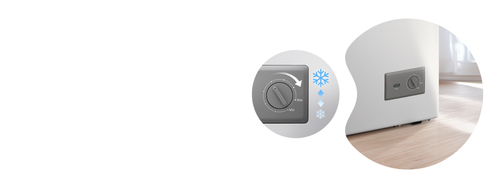 LG chest freezer external controller lets you adjust temperature with ease