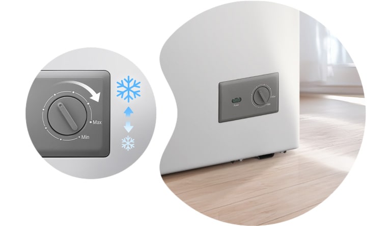 LG chest freezer external controller lets you adjust temperature with ease