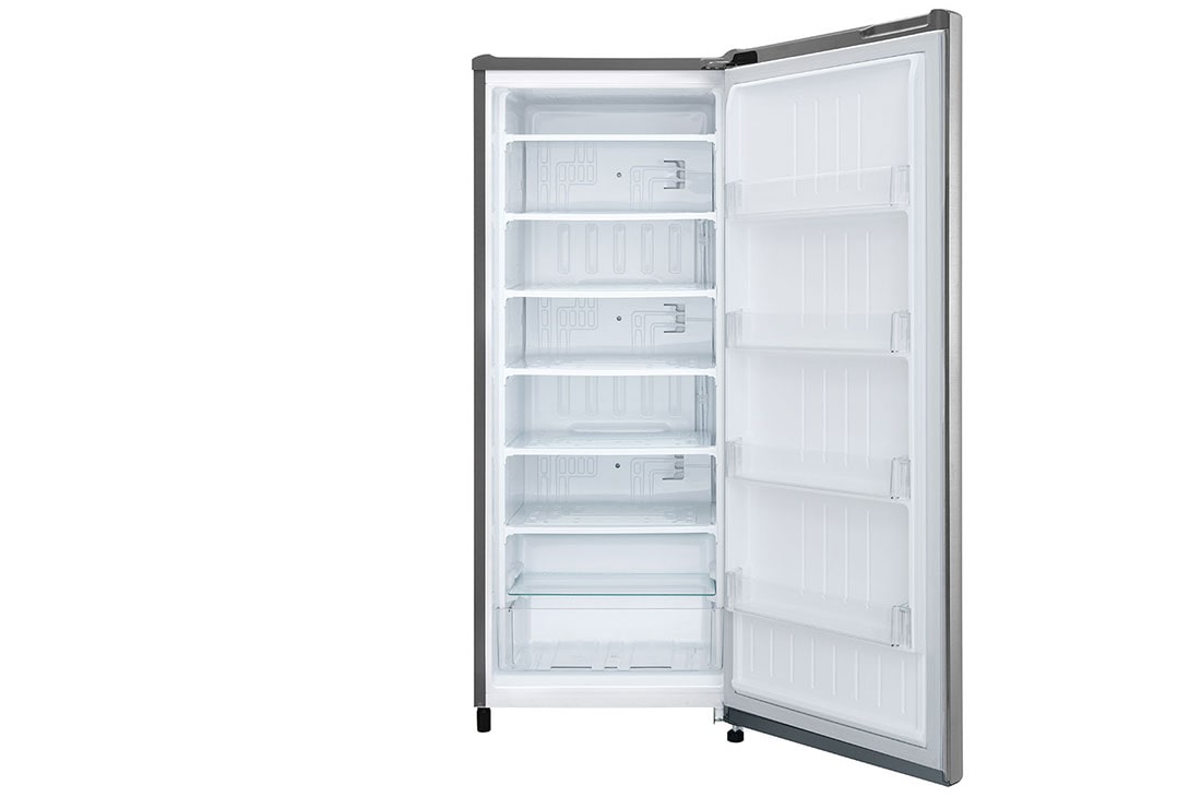 LG 168L, Silver, Standing Freezer with Turbo Freezing and LVS (Low Voltage Stability), GN-304SL, thumbnail 16