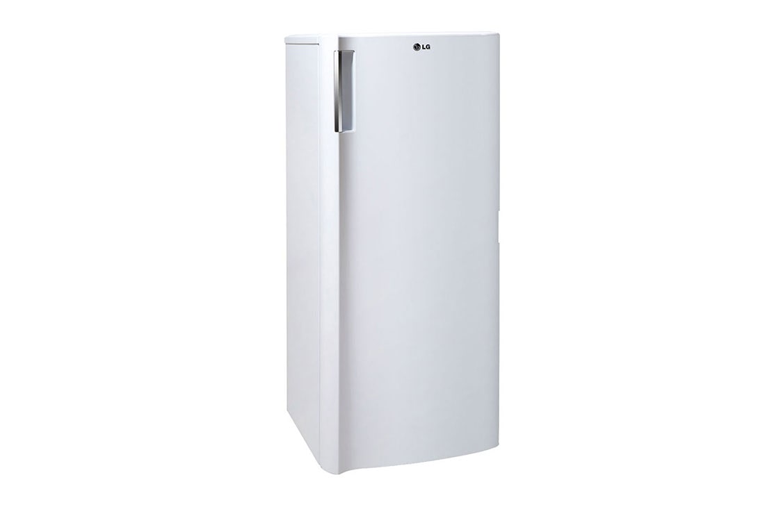 LG 177L, White, Standing Freezer with Turbo Freezing and LVS (Low Voltage Stability), Left-View, GN-304SQGT, thumbnail 2