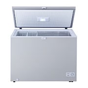 LG 280L, Chest Freezer, LED Lighting, Fast Freezing, Wire basket, Four Wheel, Front High Angle_1, GCS315SQFG, thumbnail 3