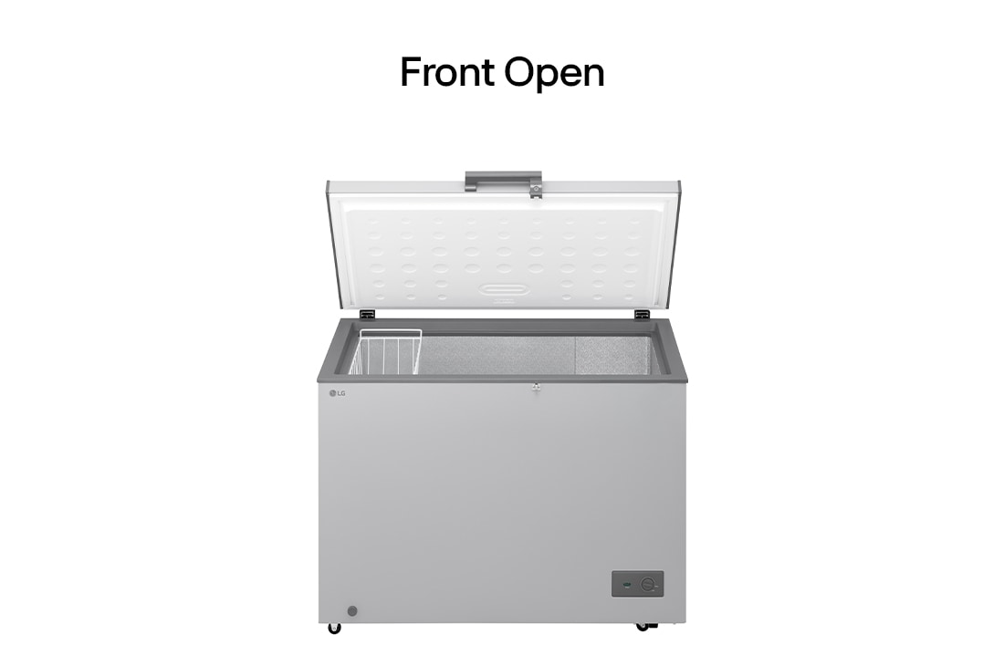 LG 309L, Chest Freezer, Stabilizer Free, Child Lock, Full-Surround Cooling, External Controller, Basket, LG chest freezer left top angle view, GCFB316BQCF, thumbnail 3