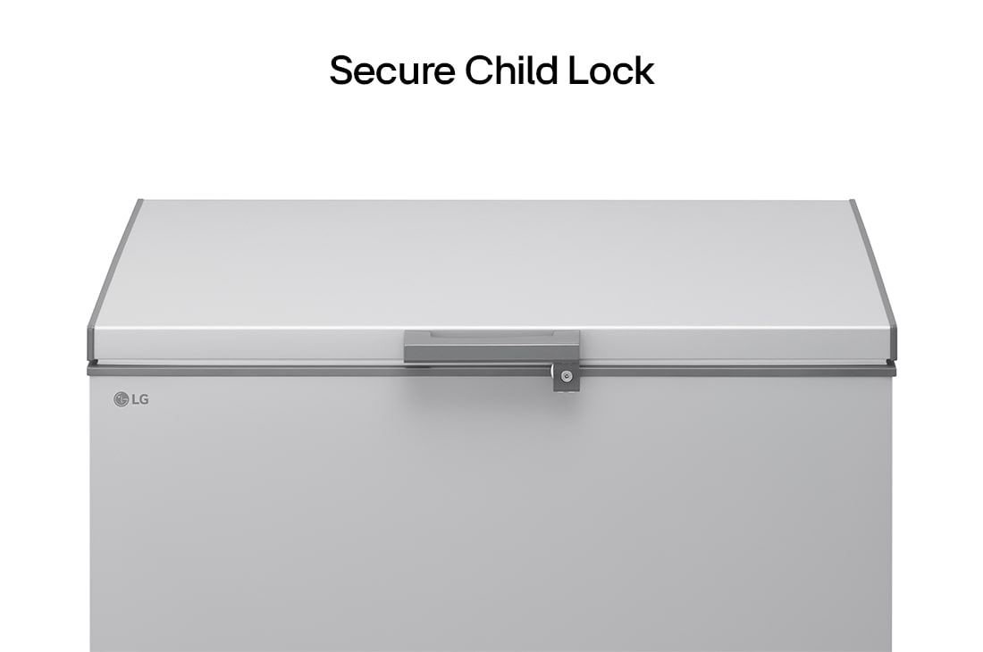 LG 309L, Chest Freezer, Stabilizer Free, Child Lock, Full-Surround Cooling, External Controller, Basket, LG chest freezer secure child lock feature, GCFB316BQCF, thumbnail 11