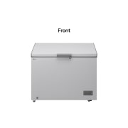 LG 309L, Chest Freezer, Stabilizer Free, Child Lock, Full-Surround Cooling, External Controller, Basket, LG chest freezer front view, GCFB316BQCF, thumbnail 1