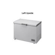 LG 309L, Chest Freezer, Stabilizer Free, Child Lock, Full-Surround Cooling, External Controller, Basket, LG chest freezer front view with lid open, GCFB316BQCF, thumbnail 2