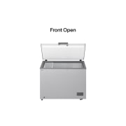 LG 309L, Chest Freezer, Stabilizer Free, Child Lock, Full-Surround Cooling, External Controller, Basket, LG chest freezer left top angle view, GCFB316BQCF, thumbnail 3