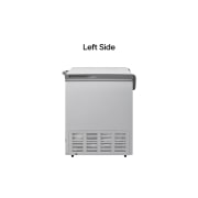 LG 309L, Chest Freezer, Stabilizer Free, Child Lock, Full-Surround Cooling, External Controller, Basket, LG chest freezer right side view, GCFB316BQCF, thumbnail 8