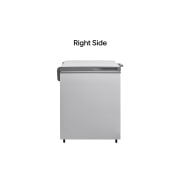 LG 309L, Chest Freezer, Stabilizer Free, Child Lock, Full-Surround Cooling, External Controller, Basket, LG chest freezer left side view, GCFB316BQCF, thumbnail 9