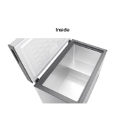 LG 309L, Chest Freezer, Stabilizer Free, Child Lock, Full-Surround Cooling, External Controller, Basket, LG chest freezer inside storage space view, GCFB316BQCF, thumbnail 10