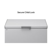 LG 309L, Chest Freezer, Stabilizer Free, Child Lock, Full-Surround Cooling, External Controller, Basket, LG chest freezer secure child lock feature, GCFB316BQCF, thumbnail 11
