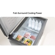 LG 309L, Chest Freezer, Stabilizer Free, Child Lock, Full-Surround Cooling, External Controller, Basket, LG chest freezer full surround cooling system, GCFB316BQCF, thumbnail 12