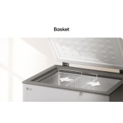 LG 309L, Chest Freezer, Stabilizer Free, Child Lock, Full-Surround Cooling, External Controller, Basket, LG chest freezer removable storage basket, GCFB316BQCF, thumbnail 15