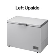 LG 143L, Chest Freezer, Stabilizer Free, Child Lock, Full-Surround Cooling, External Controller, Basket, LG chest freezer front view with lid open, GCFB145BQCF, thumbnail 2