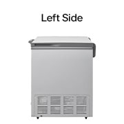 LG 143L, Chest Freezer, Stabilizer Free, Child Lock, Full-Surround Cooling, External Controller, Basket, LG chest freezer right side view, GCFB145BQCF, thumbnail 8