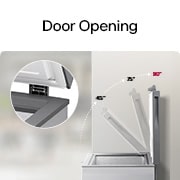 LG 143L, Chest Freezer, Stabilizer Free, Child Lock, Full-Surround Cooling, External Controller, Basket, LG chest freezer lid opening up to 90 degrees, GCFB145BQCF, thumbnail 14