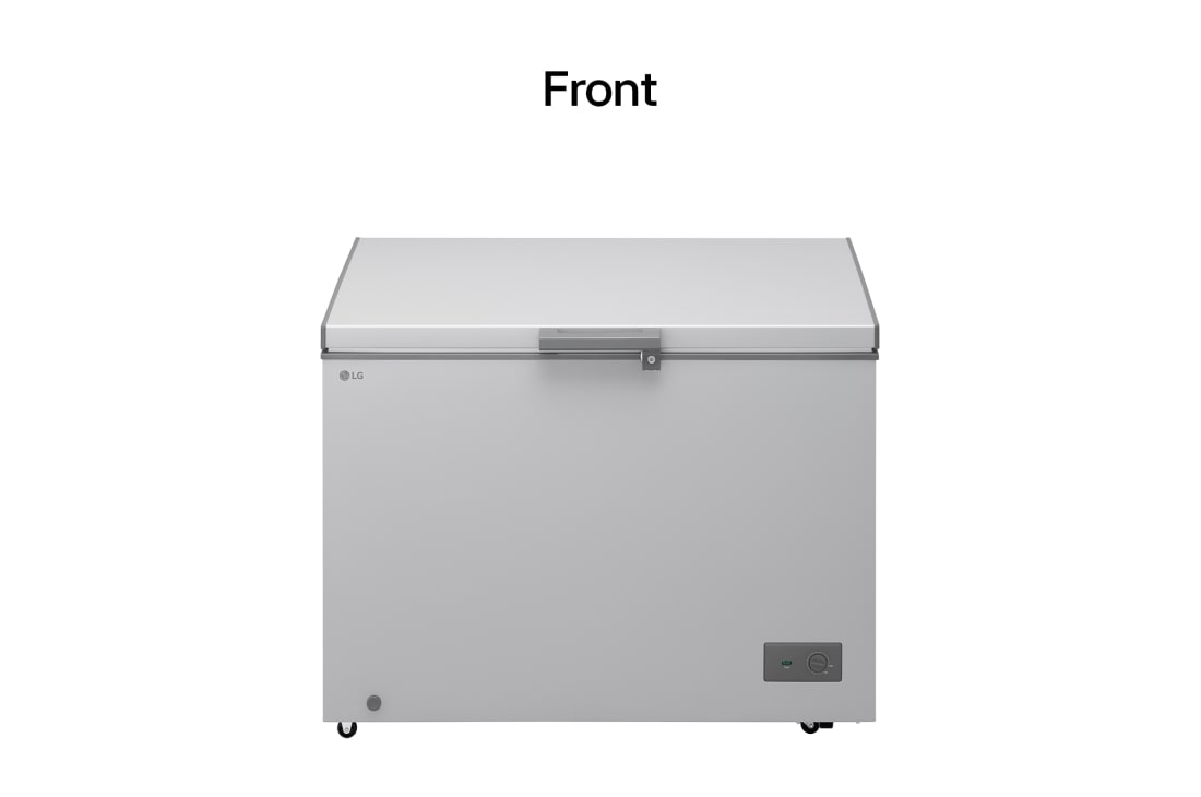 LG 143L, Chest Freezer, Stabilizer Free, Child Lock, Full-Surround Cooling, External Controller, Basket, LG chest freezer front view, GCFB145BQCF