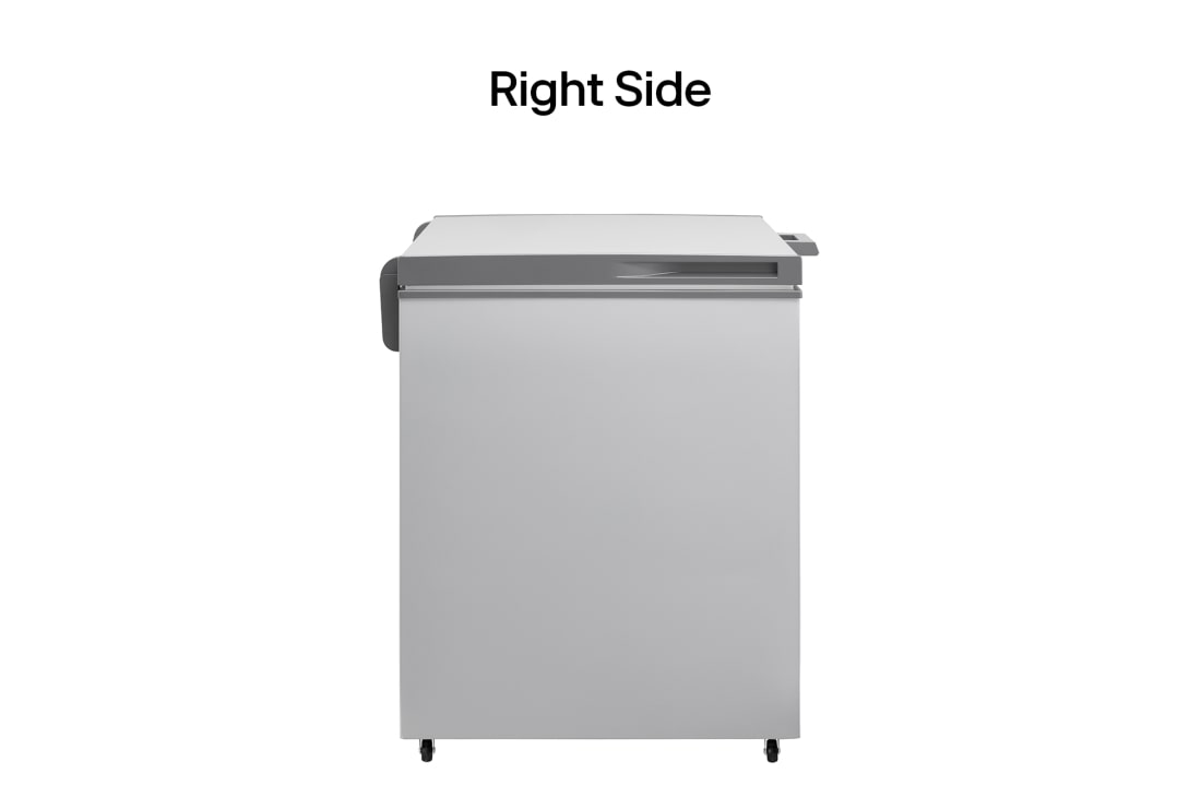 LG 143L, Chest Freezer, Stabilizer Free, Child Lock, Full-Surround Cooling, External Controller, Basket, LG chest freezer left side view, GCFB145BQCF, thumbnail 9