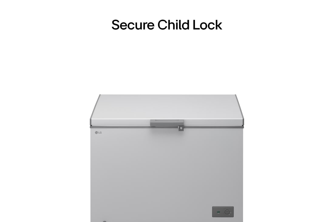 LG 143L, Chest Freezer, Stabilizer Free, Child Lock, Full-Surround Cooling, External Controller, Basket, LG chest freezer secure child lock feature, GCFB145BQCF, thumbnail 11