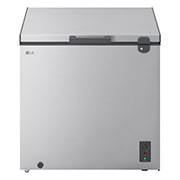 LG 194L Chest Freezer Silver, LG chest freezer half front view, GCFB205BQCF, thumbnail 2