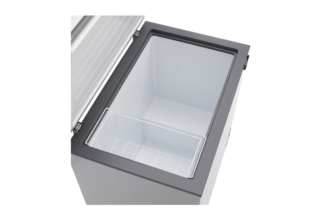 LG 194L Chest Freezer Silver, LG chest freezer inside space view, GCFB205BQCF, thumbnail 6