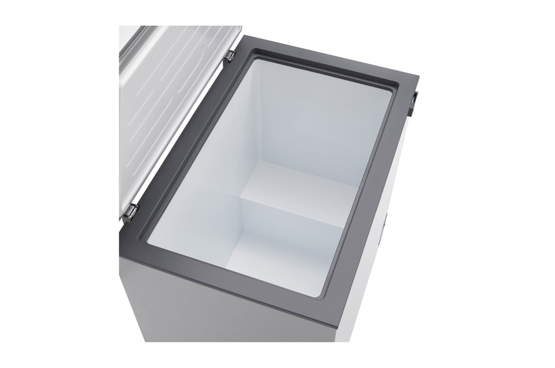 LG 194L Chest Freezer Silver, LG chest freezer inside accessory space view, GCFB205BQCF, thumbnail 7