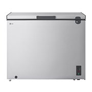 LG 243L Chest Freezer Silver, LG chest freezer front view, GCFB255BQCF, thumbnail 1