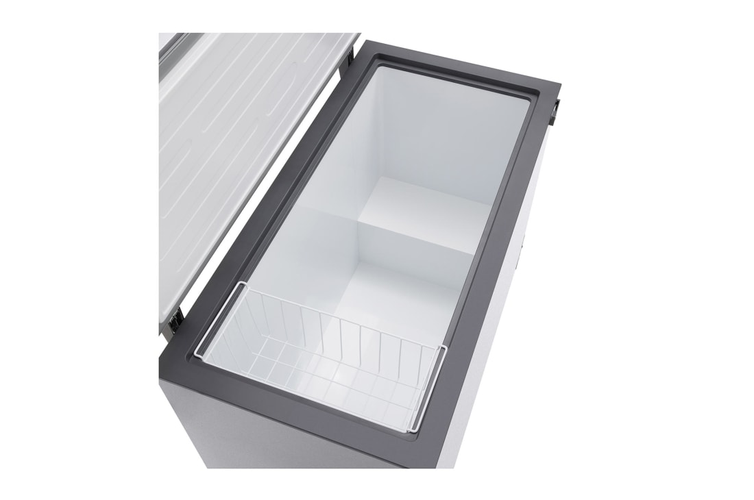 LG 497L Chest Freezer Silver, LG chest freezer inside space view, GCFB505BQCF, thumbnail 6